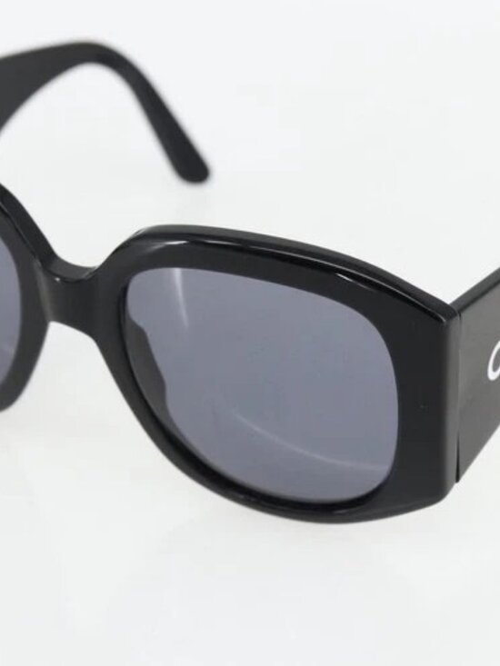 CHANEL Sunglasses plastic Black CC Auth 169816V main image 5